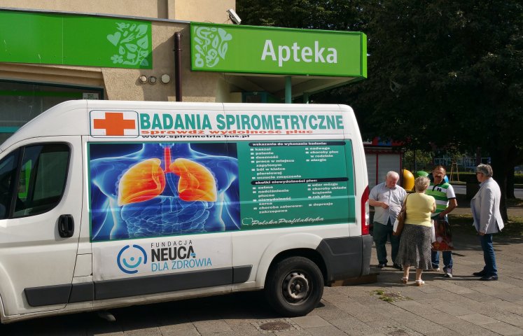 Fundacja NEUCA dla Zdrowia zbada płuca mieszkańców Dzierżoniowa. Bezpłatne badania spirometryczne przeprowadzane będą 20 września. 