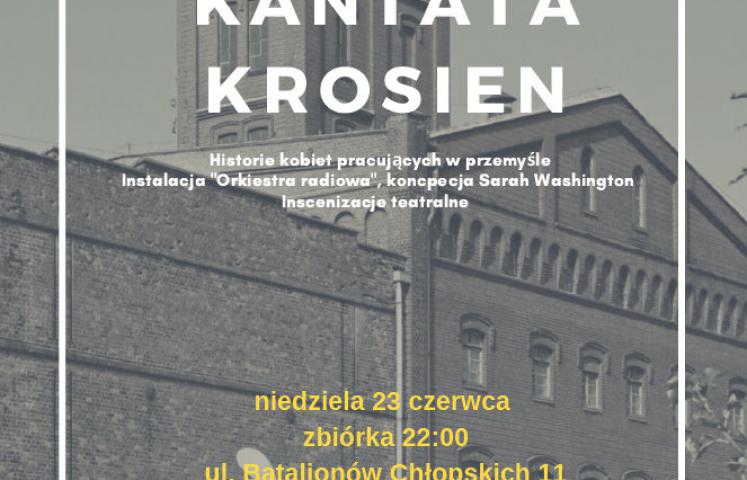 Krajobraz społeczny Dolnego Śląska jest pełen niezwykłych historii, śladów języka i kultury niemieckiej, polskiej, czeskiej czy żydowskiej. Wśród wielu miast naszego województwa warto zwrócić szczególną uwagę na Dzierżoniów, Bielawę i Pieszyce. To miasta postindustrialne, w których od wieków znajdowały zakłady tkackie, a dźwięk krosien wpisał się mocno w pamięć zbiorową. Stąd nazwa projektu „Kantata Krosien”. 