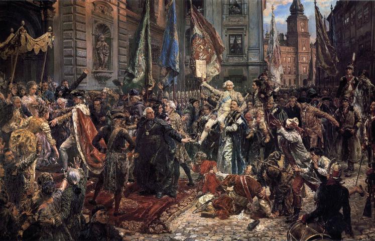 Obraz Jana Matejki z 1891 - Uchwalenie Konstytucji 3 maja