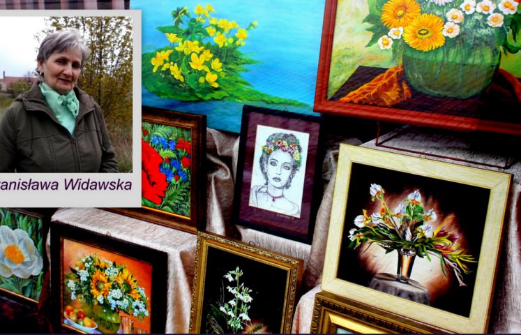 – Staram się w swych dziełach odzwierciedlać radość – mówi dzierżoniowianka Stanisława Widawska, artystka, która od ponad 20 lat spędza wolne chwile na pokrywaniu blejtramów i płyt kolorowymi obrazami, wyszywaniu, robieniu papierowej wikliny czy biżuterii. Jej malarstwo można podziwiać w Oknie Artystycznym w ratuszu.