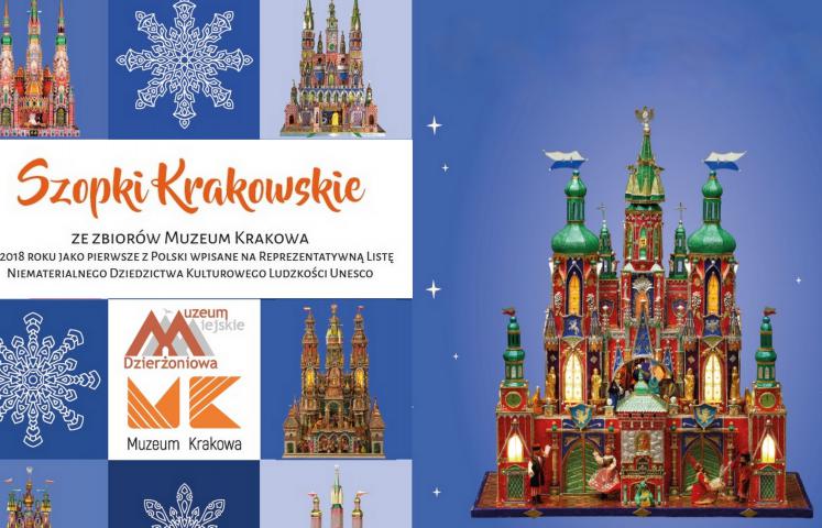 Piętnaście szopek krakowskich ze zbiorów Muzeum Krakowa, które w 2018 r. zostały wpisane na Reprezentatywną Listę Niematerialnego Dziedzictwa Kulturowego Ludzkości UNESCO, będzie można oglądać do końca stycznia w Muzeum Miejskim Dzierżoniowa. Wernisaż wystawy 11 grudnia o godz. 17.00.