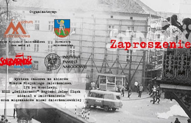 35. rocznica wprowadzenia stanu wojennego już 13 grudnia 2016 r. Z tej okazji Muzeum Miejskie Dzierżoniowa przygotowało wystawę o tym, co działo się u nas w tym czasie. Zaprasza również na wykład i film. Wernisaż wystawy odbędzie się 13 grudnia o godz. 17.00.