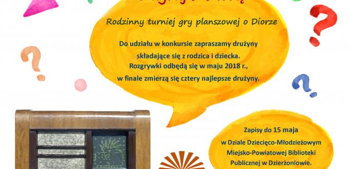W ramach realizowanego w mieście Projektu Diora, mającego na celu promocję Dzierżoniowa i przypomnienie historii zakładów radiowych biblioteka przygotowała coś specjalnego – grę planszową dla rodzin.