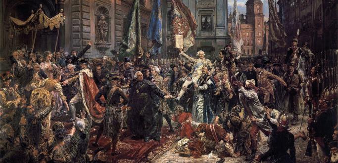 Obraz Jana Matejki z 1891 - Uchwalenie Konstytucji 3 maja
