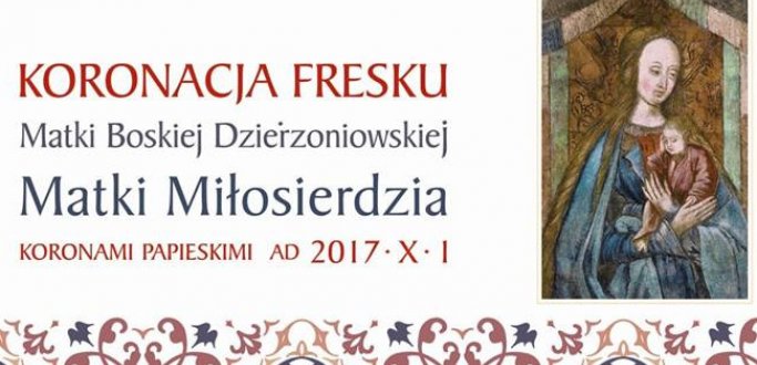 Parafia św. Jerzego w Dzierżoniowie serdecznie zaprasza na uroczystość koronacji fresku Matki Boskiej Dzierżoniowskiej – Matki Miłosierdzia, której wizerunek zostanie 1 października przyozdobiony koronami papieskimi.