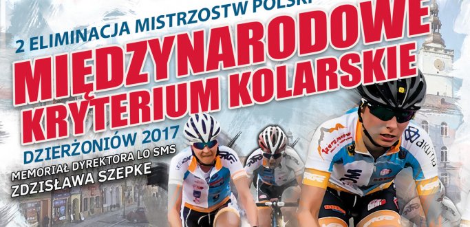 Już po raz dwunasty i w 12 kategoriach na ulicach naszego miasta zmierzą się kolarze. Międzynarodowe Kryterium „DZIERŻONIÓW 2017”, które jest zarazem II Eliminacją Mistrzostw Polski Kryterium i Memoriałem Dyrektora LO SMS Zdzisława Szepke już 8 kwietnia.