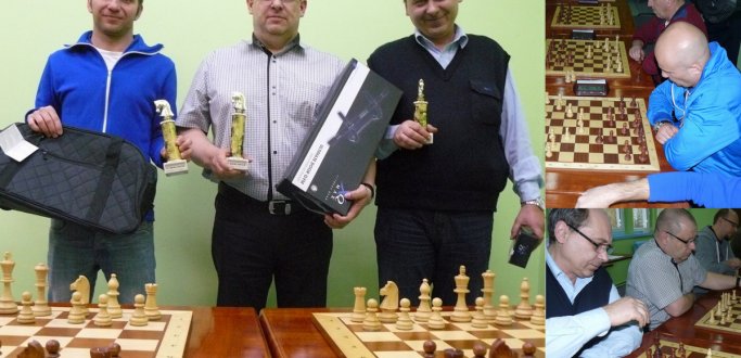 Po pierwszym kole szachowych pojedynków Sławomir Woszczyński miał na koncie 4,5 punktu i razem z Romualdem Dudkiem dzielił 3. miejsce w tabeli. W serii partii rewanżowych zwyciężył aż 6 razy, a tylko raz zremisował. To dało mu mistrzostwo powiatu dzierżoniowskiego w szachach błyskawicznych na rok 2017. 