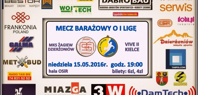 W niedzielę dzierżoniowscy szczypiorniści przystąpią do batalii o I ligę. Żagiew jako wicemistrz II ligi grupy pierwszej zmierzy się z wicemistrzem II ligi grupy czwatej. Rywalem naszego zespołu będzie bezpośrednie zaplecze najlepszego klubu w Polsce i jednego z najlepszych na świecie Vive Tauron II Kielce. 